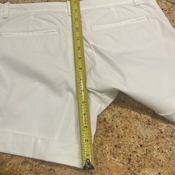 BANANA REPUBLIC WOMENS ECRU SIZE 4 CUFFED SHORTS WITH BUTTON DETAIL - Picture 11 of 12